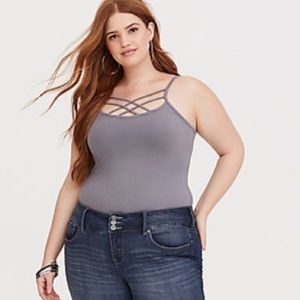 Strappy Grey Torrid Tank